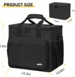 GMAK Large Pet Grooming Bag, Dog Grooming Tote Bags Supplies Organizer Case Pets Tools Organizer Tote for Dog Cat Grooming Tool Kit and Accessories, Black(Bag Only) - Image 6