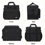 GMAK Large Pet Grooming Bag, Dog Grooming Tote Bags Supplies Organizer Case Pets Tools Organizer Tote for Dog Cat Grooming Tool Kit and Accessories, Black(Bag Only) - Image 7