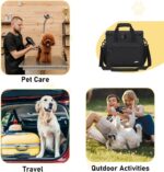 GMAK Large Pet Grooming Bag, Dog Grooming Tote Bags Supplies Organizer Case Pets Tools Organizer Tote for Dog Cat Grooming Tool Kit and Accessories, Black(Bag Only) - Image 8