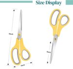 6 Packs Sewing Craft Scissors Bulk,8" Multipurpose Heavy Duty Sharp Scissors,Stainless Steel Shears for Home Office Student Supplies,6 Colors - Image 3