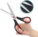 6 Packs Sewing Craft Scissors Bulk,8" Multipurpose Heavy Duty Sharp Scissors,Stainless Steel Shears for Home Office Student Supplies,6 Colors - Image 5