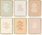 Framed Christian Wall Art Set of 6, Boho Bible Verse Prints with Inspirational Scripture Quotes Neutral Pastel Artwork, Religious Decor for Kids Room Nursery Bedroom Living Room, 11x14 Inch - Image 9