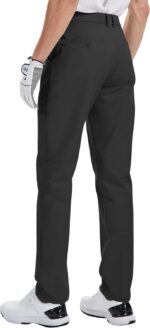 LETAOTAO 32"/34"/36"/38" Tall Mens Golf Pants Work Dress Pants Stretch Lightweight Classic Fit Casual Trousers with Pockets - Image 3