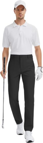 LETAOTAO 32"/34"/36"/38" Tall Mens Golf Pants Work Dress Pants Stretch Lightweight Classic Fit Casual Trousers with Pockets - Image 6