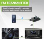 Avantree Roadtrip - Car Bluetooth Speaker & Wireless FM Transmitter Kit 2-in-1 for Streaming Cell Phone Audio to Car Speaker with Hands-Free 6W Speakers, Built-in Mic, and Long 22hr Playtime - Image 4