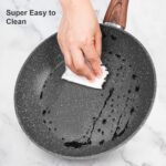 Granite Pots and Pans Set Non Stick, 11 Piece Die-Cast Induction Cookware Set, Nonstick Kitchen Cooking Set w/Frying Pans & Saucepans, PFOA Free - Image 7