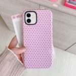 Polka Dot Case for iPhone 11,Cute Phone Case, Aesthetic Pattern Design, Hybrid 2-Layer Shockproof Protective Cover for Girls Women (Pink,11) - Image 4