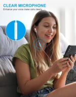 [2 Pack] for Apple Wired Earbuds, 3.5mm Headphones with Microphone 90 Degree Design Clear Call HiFi Stereo Volume Control Earphones for PC Laptop Radio Kindle - Image 7