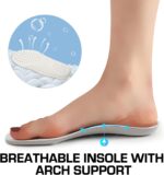 somiliss Sneakers for Women Genuine Leather Suede Upper Non-Slip TPR Outsole Tennis Walking Shoes for Women Fashion Sneakers - Image 6