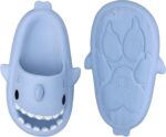 Kids Shark Slides丨Pillow Shower Sandals Quick Dry Slippers丨Toddler Boys Girls Comfy Cloud Slides丨Summer Non-Slip Thick Sole Beach Pool shoes - Image 9