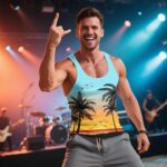 Mens Rave Tank Tops 3D Graphic Sleeveless Summer Sports Gym Quick Dry Workout T-Shirt - Image 3