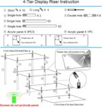 4 Tier Acrylic Perfume Organizer Stand, Clear Display Risers for Perfume, Cologne, Cosmetic, Skincare, Funko POP, Dessert Display, Cupcake Stand Holder - Image 6