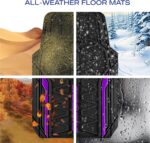 Skechers Car Floor Mats,Heavy Duty Rubber Car Mats Full Set,All Weather Floor Mats,Waterproof TrimTo Fit Universal Floor Liner Car Accessories,Automotive Floor Mats for Cars Trucks SUV,Purple - Image 8