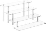 4 Tier Acrylic Perfume Organizer Stand, Clear Display Risers for Perfume, Cologne, Cosmetic, Skincare, Funko POP, Dessert Display, Cupcake Stand Holder - Image 2