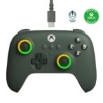 8BitDo Ultimate C Wired Controller for Xbox with Hall Effect Joysticks and Triggers, RGB Lighting Fire Ring, Compatible with Xbox Series X|S, Xbox One, Windows 10/11- Officially Licensed (Dark Green) - Image 2