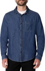 Amazon Essentials Men's Regular-Fit Long-Sleeve Button-Down Denim Shirt - Image 2