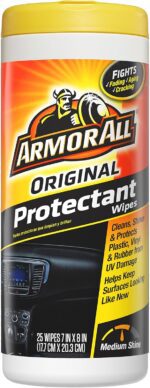 Armor All Original Protectant Wipes , Disposable Car Cleaning Wipes Renews and Revitalizes Automotive Interiors, 25 count - Image 2