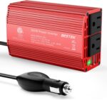 BESTEK Power Inverter DC 12V to AC 110V - 300W Car Plug Adapter Outlet with 4.8A Dual USB Fast Charging Port - Car Charger Cigarette Lighter Adapter for Phone, Laptop on Road Trip - Aluminum Housing - Image 2