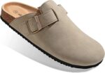 BULLIANT Clogs Slippers Sandals Nurse Work Shoes Men Women,Fleece-Lined Upper+Memory FOAD Cushioned Cork-Footbed - Image 2
