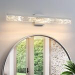 Bathroom Light Fixtures Over Mirror, 32 Inch Brushed Nickel Vanity Lights for Bathroom, 24W Dimmable LED Modern Vanity Lighting Fixtures for Living Room Paintings 3000K - Image 2