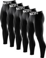 DRSKIN 5, 4, 3 or 1 Pack Men’s Compression Pants Tights Leggings Sports Baselayer Running Athletic Workout Active - Image 2