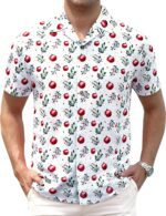 Damipow Mens Unique Pattern Hawaiian Shirt Beach Tropical Button Up Shirts Vacation Cruise Hawaii Summer Clothes - Image 2