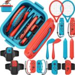Deruitu 15 in 1 Switch Sports Accessories Bundle Set for Nintendo Switch/ OLED, Switch Sports Games Accessories Kit, Family Party Pack Set for Switch OLED Sports Games - Image 2