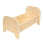 Environments Wooden Baby Doll 22”L x 12”W x 12”H Bed Play Furniture, Natural Finish, Fits up-to 22-Inch Doll, Preschool, Kids Toy (900402) - Image 2