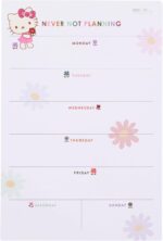 Erin Condren Hello Kitty and Friends Weekly Sticky Notepad, Plan Your Weekly and Set Reminders in Style. 50 Sheets Total with Sticky Note Adhesive - Image 2