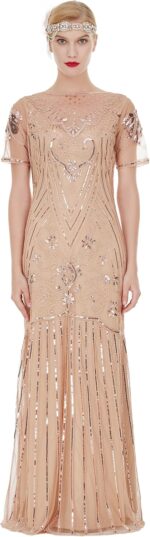 FAIRY COUPLE Women‘s Maxi Long Evening Prom Sequin Dress - Image 2