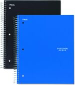 Five Star 06210 Wirebound 3-Subject Notebook, College Rule, 11 x 8 1/2, 150 Sheets, Assorted - Image 2