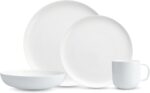 Fortessa Modern Coupe Porcelain 16 Piece Dinnerware Set, Service for 4, White - Image 2