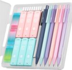 Four Candies Cute Mechanical Pencil Set, 6PCS Pastel Mechanical Pencils 0.5 & 0.7mm with 360PCS HB Leads, 3PCS Erasers and 9PCS Eraser Refills, Aesthetic School Supplies for Girls Writing - Image 2