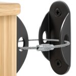 Furniture Anchors (10 Pack) Anti Tip Furniture Straps for Baby Proofing, 400lbs Tension Earthquake Resistant Metal Straps, Furniture Wall Anchor Prevent Baby Pet from Falling Furniture - Image 2