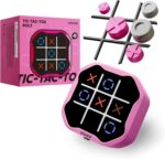 GiiKER Tic Tac Toe Bolt Game, Original 3-in-1 Handheld Games, Portable Travel Games for Car Ride, Toys Gift Idea for Kids and Adults, Stocking Stuffers Birthday Gifts for Boys Girls - Pink - Image 2