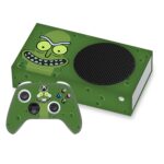 Head Case Designs Officially Licensed Rick And Morty Pickle Rick Graphics Vinyl Sticker Gaming Skin Decal Cover Compatible With Xbox Series S Console and Controller Bundle - Image 2