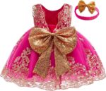 Jup'Elle Flower Girl Dresses for Wedding Embroidery Formal Dress Baby Girls Princess Pageant Party Dress with Headwear - Image 2