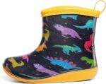K KomForme Toddler Rain Boots Baby Easy-on Rain Shoes Lightweight Waterproof for Boys and Girls - Image 2