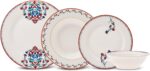Karaca Nakkas 24-Piece Porcelain Dinner Set for 6 People, Unique Design, Crockery and Plates, Daily and Special Occasions, Chic and Elegant Table Service - Image 2