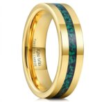 King Will 8mm Wooden Wedding Band Celtic Deer Mens Rings Engagement Ring Anniversary Couple Bands Set Comfort Fit Size 6-14 - Image 2