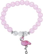 Kivosliviz Flamingo Gift Ideas for Women Bracelet Unique Pink Flamingos Jewelry Flamingo Bracelet - Image 2