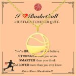 MORIANCE Sports Pendant Necklaces Baseball Softball Volleyball Basketball Soccer Football Tennis Racket Pendant Necklaces for Women Men Jewelry for Women Men - Image 2