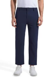 Men's 27" Inseam Hybrid Pants Stretch Golf Chino,Versatile Outdoor Hiking Travel Casual Dress Pants Straight Fit - Image 2