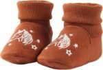 Newborn Infant Baby Cotton Booties Non-Slip Sole for Toddler Boys Girls Winter Warm Stay On Socks Shoes Unisex First Walkers Ankle Crib Slippers Shoes 3-6,6-12,12-18 Months - Image 2