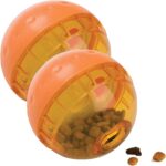 OurPets IQ Treat Ball Interactive Food Dispensing Dog Toy, 4 Inches (2 Pack)(colors may vary) - Image 2
