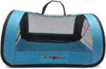Pet Travel Bag for Originals & Minis, Small Pet Carrier w/Mesh & Nylon Lining, Dog Carrier for Medium Dogs, Versatile Kitten Carrier & Puppy Carrier, Easy to Clean, Blue - Perfect Petzzz - Image 2