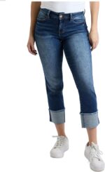 Royalty For Me Womens Women's Premium Stretch Mega Cuff Jeans - Image 2