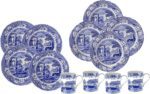 Spode Blue Italian 12 Piece Dinnerware Set - Earthenware Plates & Mugs Featuring Italian Countryside Scenes - Microwave Safe Tableware Set for 4 - Dishwasher & Oven Safe Dining Set - Image 2
