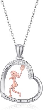 Sport Pendant Tennis/Baseball/Surfboard Necklace for Women Inspirational Jewelry Gift - Image 2