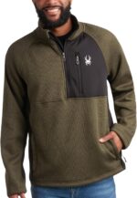 Spyder Mens Quarter Zip Pullover Sweater - Performance Fleece 1/4 Zip Pullover Mens Golf Shirts for Workout Hiking Running - Image 2